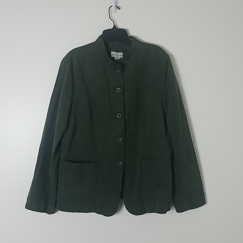 Jaclyn Smith olive green Blazer